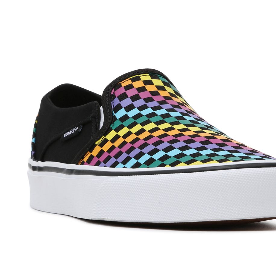 vans sans lacet multicolore